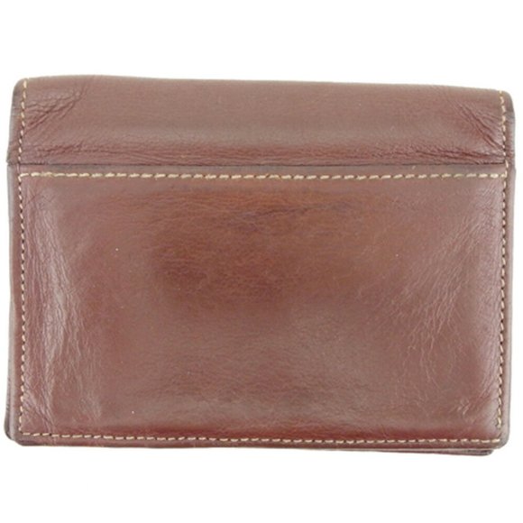 Authenticity Guaranteed GUCCI Card Case Crest Detail Leather - Picture 1 of 7